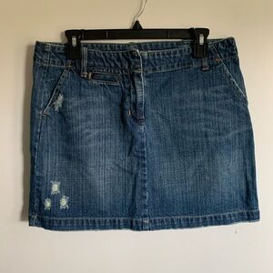 Gap denim mini skirt, size 8, great condition